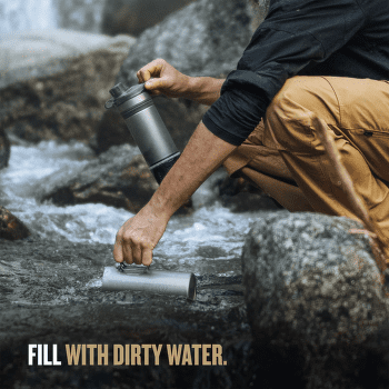 Filter Grayl GeoPress Purifier Titanium Bottle Covert Black