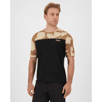 Tričko krátky rukáv Mons Royale Diversion Merino Bike Jersey Short Sleeve Men MR Grunge/Black