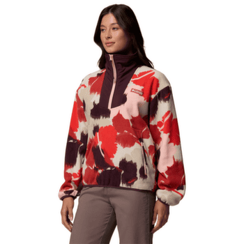 Mikina Columbia Sequoia Grove Printed Half Zip Women Washed Red, Ikatbloom 643