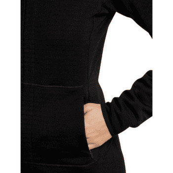 Mikina Icebreaker Merino 400 Realfleece™ Descender LS Zip Women BLACK