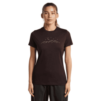 Tričko krátky rukáv Icebreaker Merino 150 Tech Lite SS Tee Sparkling Stars Women BITTERSWEET