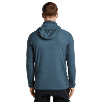 Mikina Icebreaker Merino 400 RealFleece™ Grid Blackridge Pullover Hoodie Men Abyss