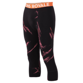 Legíny 3/4 Mons Royale Cascade Merino Base Layer 3/4 Legging Men Airbrush