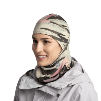 Kukla Buff MERINO MW HINGED BALACLAVA STRAT MULTI