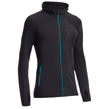 Mikina Icebreaker Atom LS Zip Hood Men (101456) Carbon/Carbon/Alpine