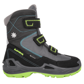 Topánky Lowa Milo GTX HI Kids schwarz/türkis