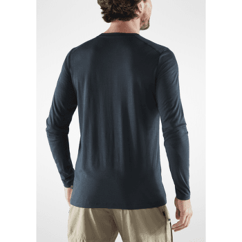 Tričko dlhý rukáv Fjällräven Abisko Wool LS Men Dark Navy