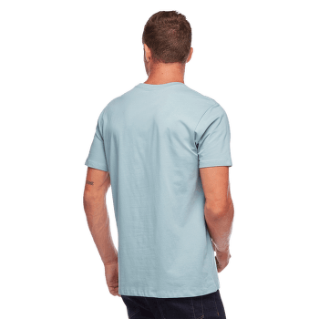 Tričko krátky rukáv Black Diamond Stacked Logo Tee Men Blue Ash