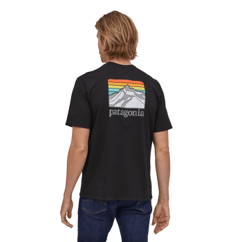 Tričko krátky rukáv Patagonia Line Logo Ridge Pocket Responsibili Tee Men Barn Red