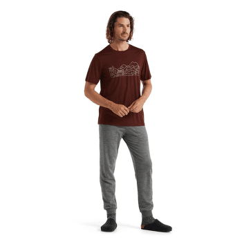 Tričko krátky rukáv Icebreaker Tech Lite II SS Tee Combi Ski Trip Men LODEN