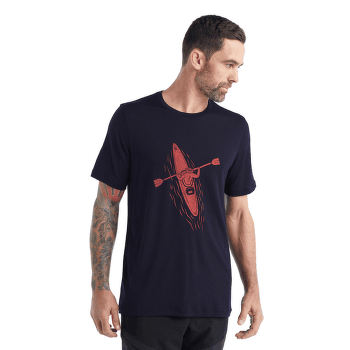 Tričko krátky rukáv Icebreaker Tech Lite II SS Tee Paddle Lines Men Midnight Navy