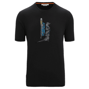Tričko krátky rukáv Icebreaker Central Classic SS Tee Otter Paddle Men Black