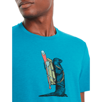 Tričko krátky rukáv Icebreaker Central Classic SS Tee Otter Paddle Men Black