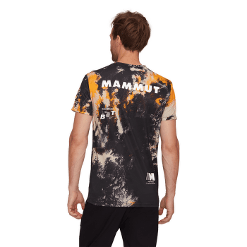 Tričko krátky rukáv Mammut Massone Sport T-Shirt Sender Men black-tangerine 00711