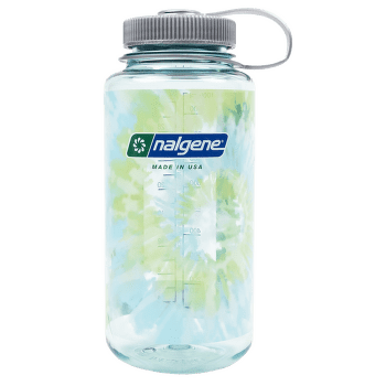 Fľaša Nalgene Wide Mouth Sustain 1000 ml Seafoam w/Platinum Blue Tie Dye