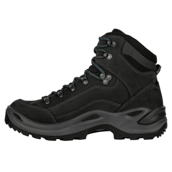 Topánky Lowa Renegade Gtx Mid Wide Women asphalt/turquoise