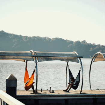 Hamaka Ticket To The Moon Lightest Hammock Grey