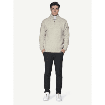 Pulóver (3/4 zapínanie) Devold Nansen Sweater Zip Neck Men 280A DARK BLUE MELANGE