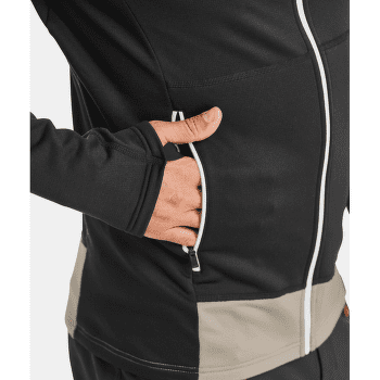 Bunda Ortovox FLEECE LIGHT HOODY MEN 90201 black raven