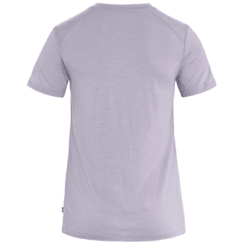 Tričko krátky rukáv Fjällräven Abisko Wool Fox SS Women Lavender Mist- Dark Navy