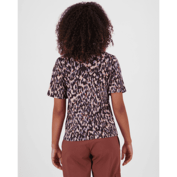 Tričko krátky rukáv Mons Royale Icon Merino T-Shirt Women Rock Leopard