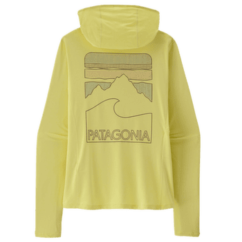 Tričko dlhý rukáv Patagonia Cap Cool Sun Hoody Peak Visions Women Vellum Green - Light Vellum Green X-Dye