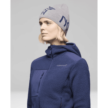 Čiapka Norrona /29 mid merinoUll logo Beanie Grey Melange