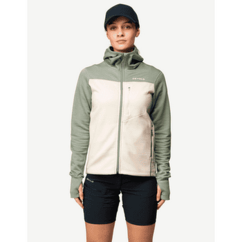 Mikina Devold Explorer Merino Hooded Jacket Women 402A FOG/RAW WHITE