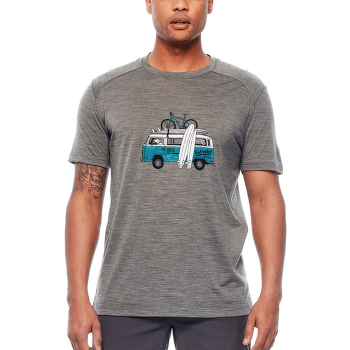 Tričko krátky rukáv Icebreaker Sphere SS Crewe Van Surf Life Men Chalk Blue Hthr