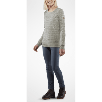 Sveter Fjällräven Övik Structure Sweater Women Chalk White