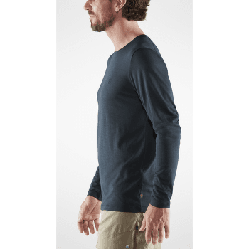 Tričko dlhý rukáv Fjällräven Abisko Wool LS Men Dark Navy