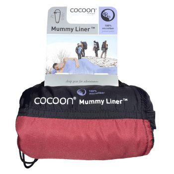 Vložka do spacáku Cocoon MummyLiner (MFM96) cranberry