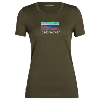 Tričko krátky rukáv Icebreaker Tech Lite II SS Tee Trailhead LODEN