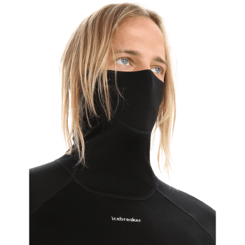 Tričko dlhý rukáv Icebreaker Merino LS Roll Neck Men Black