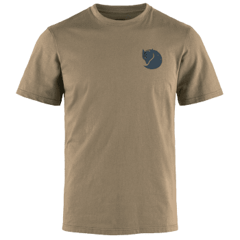 Tričko krátky rukáv Fjällräven Walk With Nature T-shirt men Suede Brown