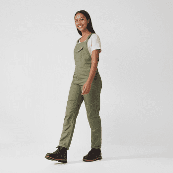 Nohavice Fjällräven Vardag Dungaree Trousers Women Green