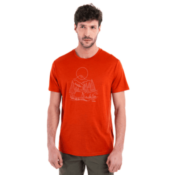 Tričko krátky rukáv Icebreaker Merino 150 Tech Lite III SS Tee Sunset Camp Men Molten