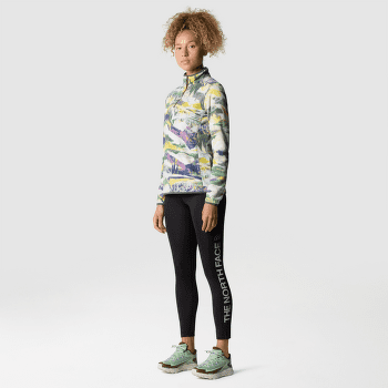 Mikina The North Face 100 GLACIER PRINTED 1/4 ZIP Women BLACK CURRANT PURPLE TRAIL DREAM PRINT