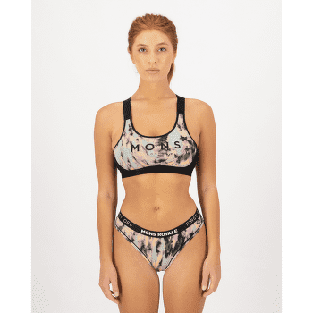 Podprsenka Mons Royale Stela X-Back Bra Women Rock Leopard/Black