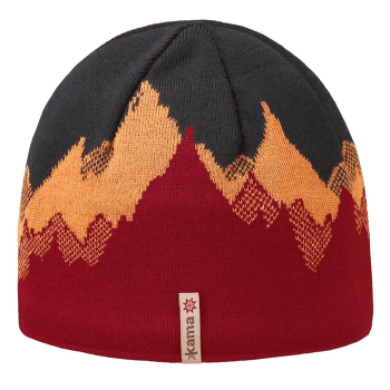 Čiapka Kama Knitted Merino beanie Kamakadze K64 124 red
