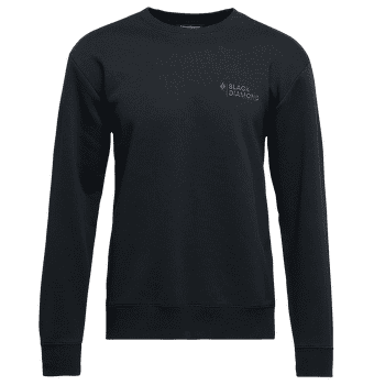Mikina Black Diamond Mini Stacked Crewneck Men Black