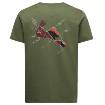 Tričko krátky rukáv La Sportiva MANTRA T-SHIRT Men Cypress/Mountain Red
