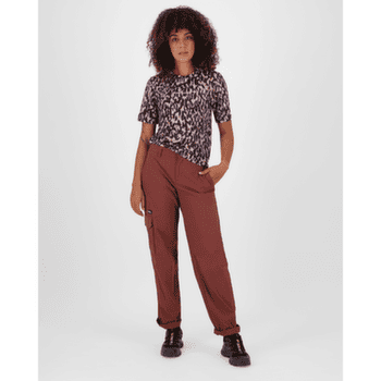 Tričko krátky rukáv Mons Royale Icon Merino T-Shirt Women Rock Leopard