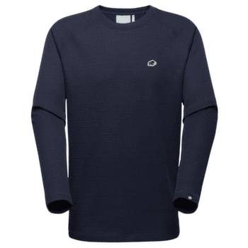 Tričko dlhý rukáv Mammut Waffle Longsleeve marine 5118