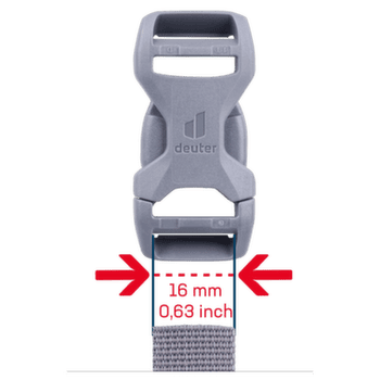 Pracka deuter Buckle 16D HI/TR/AL grey