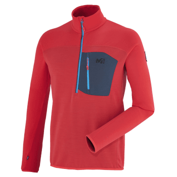 Mikina Millet Trilogy Fleecewool Pullover Men RED - ROUGE