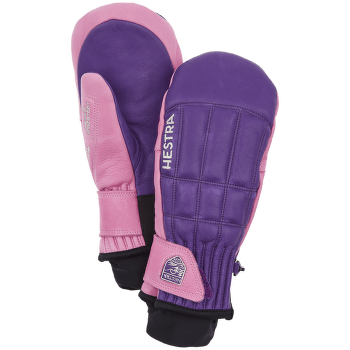 Rukavice Hestra Henrik Leather Pro Model Mitt Plommon/Cerise