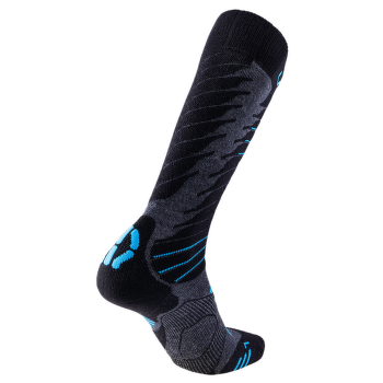 Podkolienky UYN Ski Comfort Fit Men Medium Grey Melange/Azure