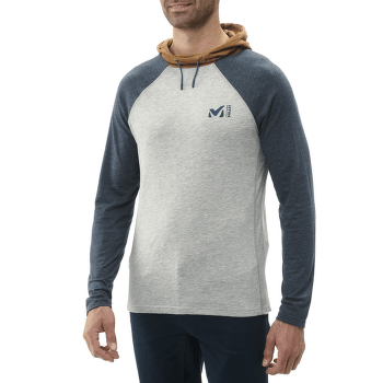 Mikina Millet Red Wall Light Hoodie Men H GREY/METHYL BLUE