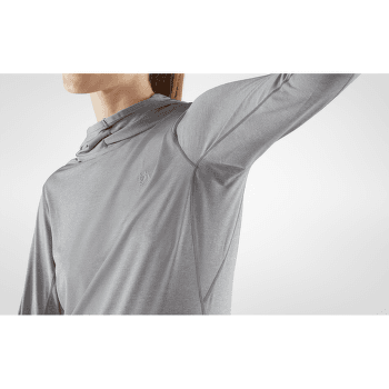 Tričko dlhý rukáv Fjällräven Abisko Sun-hoodie Women Port